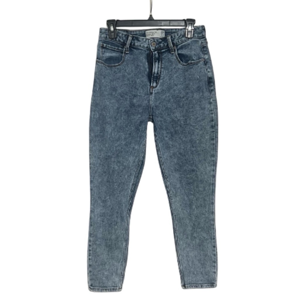 Abercrombie & Fitch Washed Blue Ankle Jeans